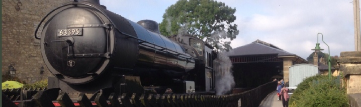 Image of a steam train at Pickering, North Yorkshire Railway